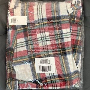 Old Navy Red and White Plaid Men Pants